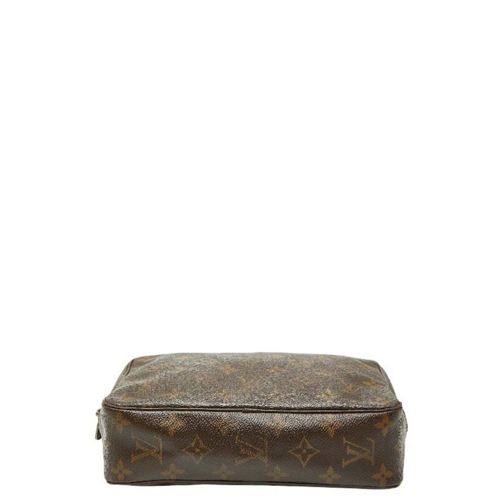 LOUIS VUITTON Brown Monogram Leather Pouch - Picture 3 of 10